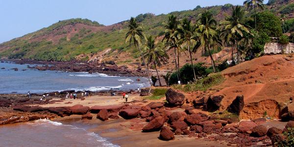 Beautiful beach in southern India