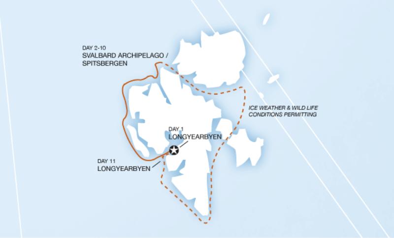 Route map for Realm of the Polar Bear in Depth (XVRDNX)