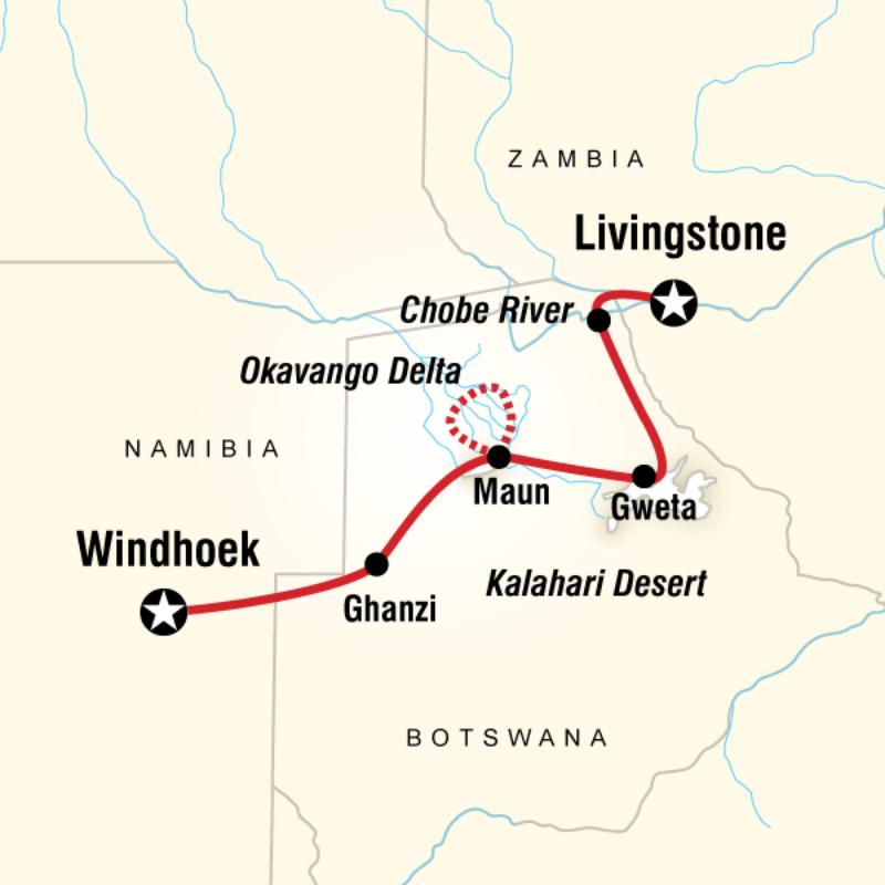 2013 map of Delta and Falls Experience