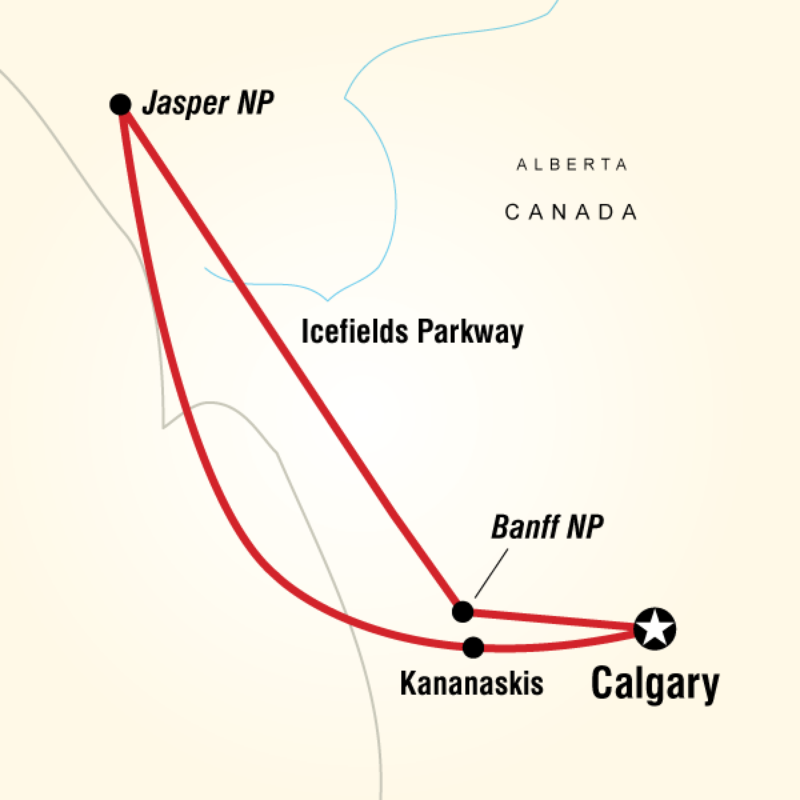 Map of the route for Rockies Roundup