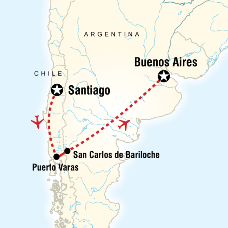 Route map for Southern Discovery (SSB)