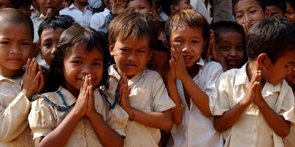 Children at a Planeterra project in Cambodia