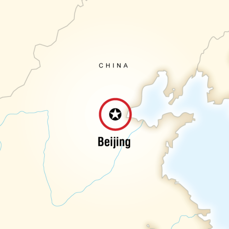 Map of the route for MyGuide Beijing