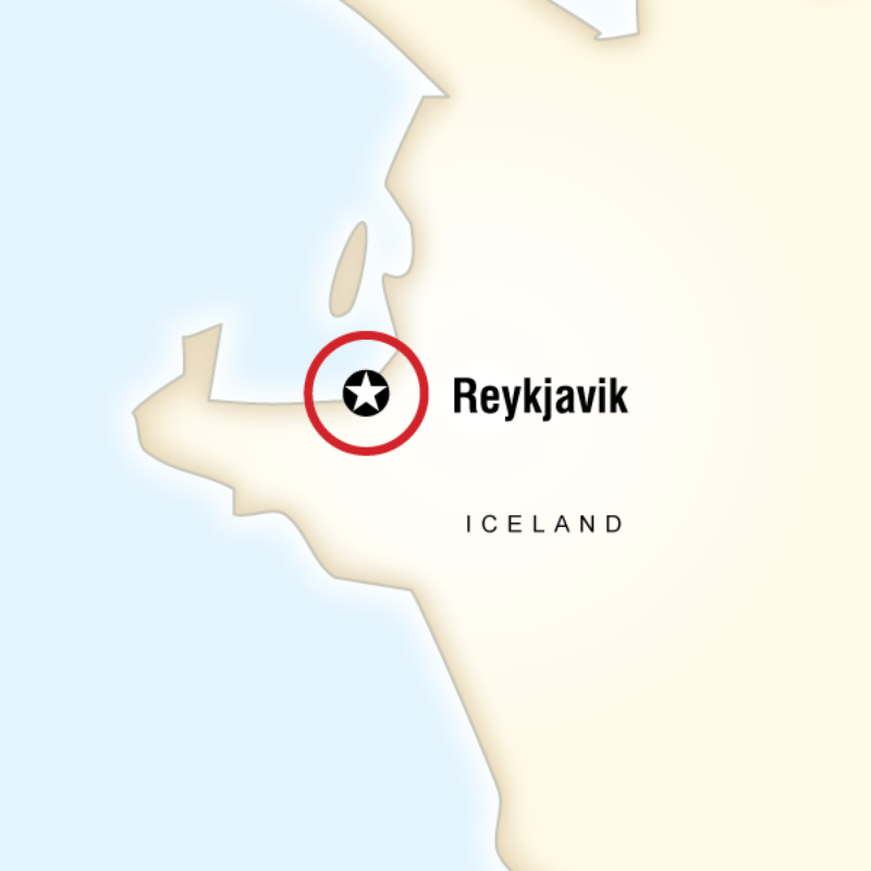 Route map for Iceland Family Adventure (ELFA)