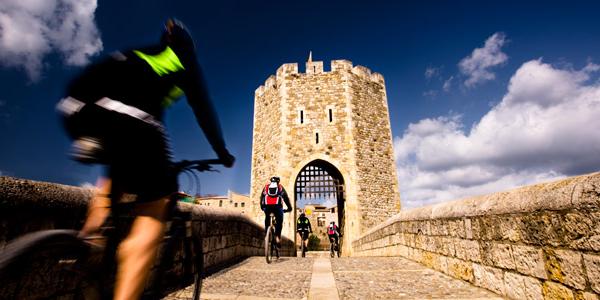 Cycling through ancient villages in Spain