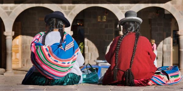 Locals enjoying a beautiful day in Cuzco