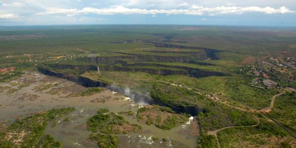 Scenic landscape view of Zambia