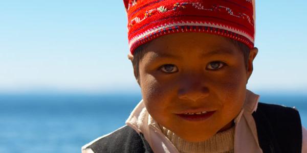 Smiling local Peruvian girl