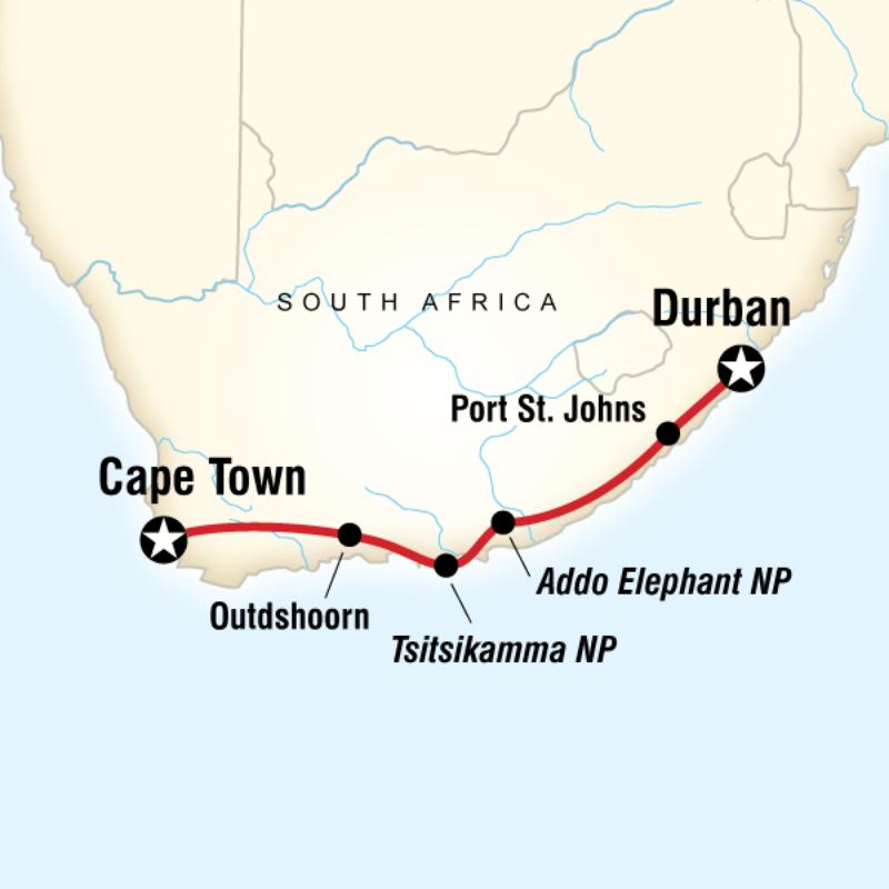 2013 map of South Africa Discoverer