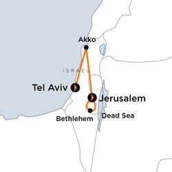 Route map for Spirit of Israel (DOSPD)