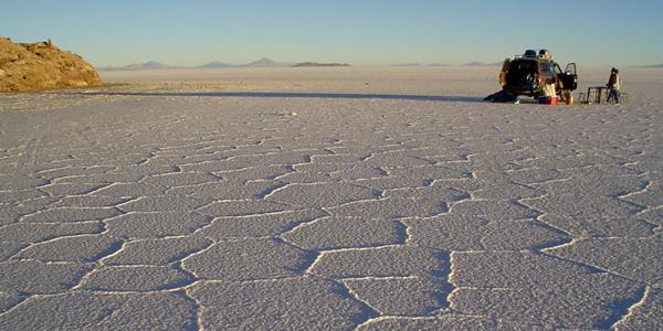 The salt flats of Uyuni