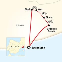 Route map for Northern Spain by Bike (ESSB)
