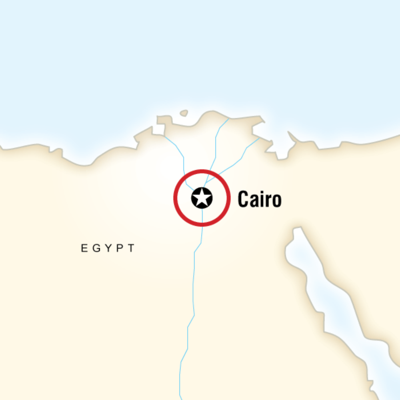 Map of the route for MyStyle Cairo 4-Day- Comfort