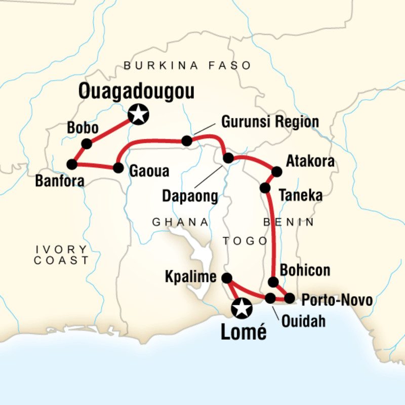 Route map for The Voodoo Trail (DVVT)