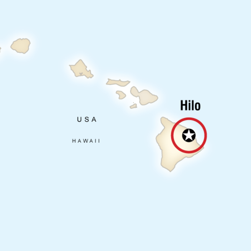 Route map for Hawaii Family Adventure (NUHF)