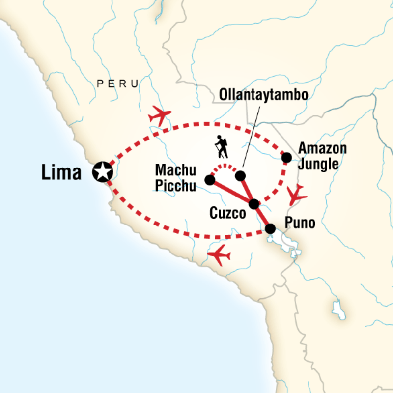 Map of the route for Quest Of The Gods