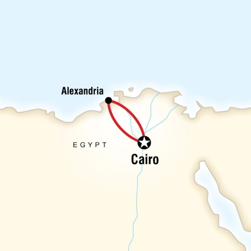 Map of the route for Alexandria Extension