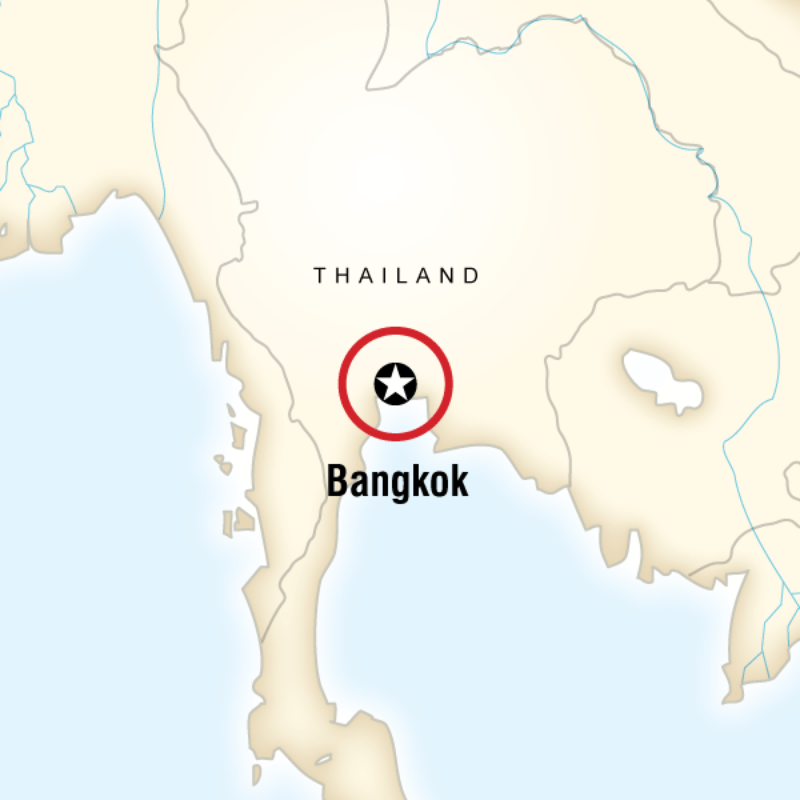 Map of the route for MyStyle Bangkok 3 Day - Standard
