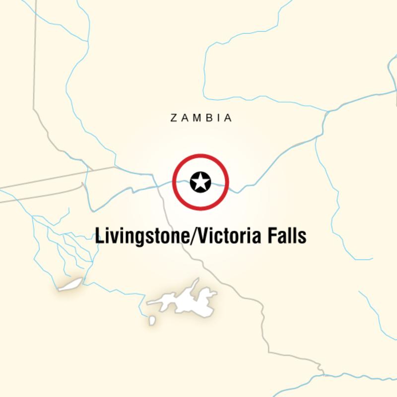Map of the route for Explore Livingstone