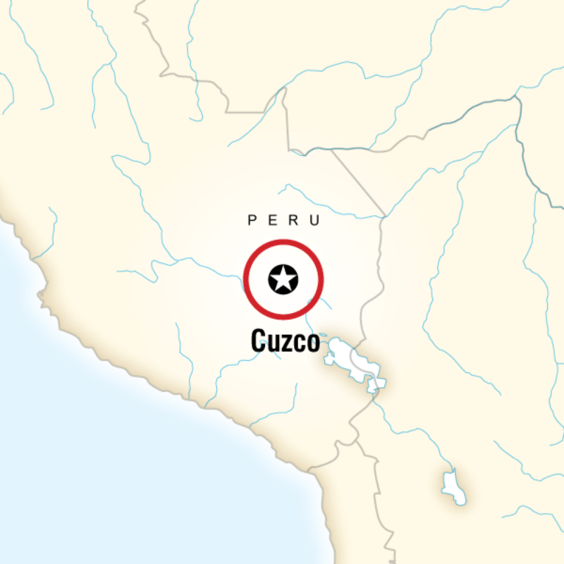 Map of the route for MyStyle Cuzco 4-Day- Comfort