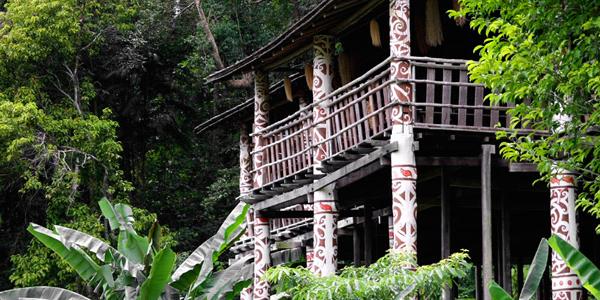 Tribal Hut in Borneo