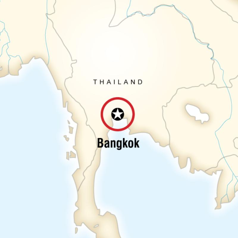 Map of the route for MyStyle Bangkok 3 Day - Standard