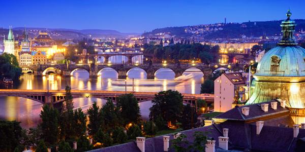 Prague by night