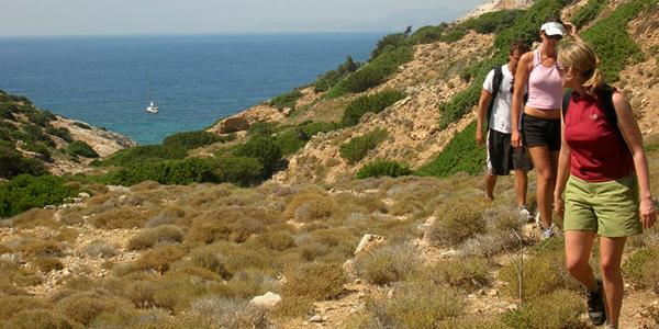 Walking through the magnificent scenery outside Crete