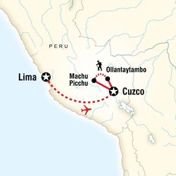 Route map for Inca Discovery (PID)