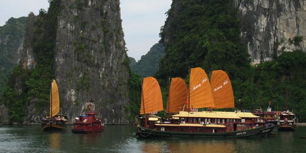 Traditional Thai Junk boats