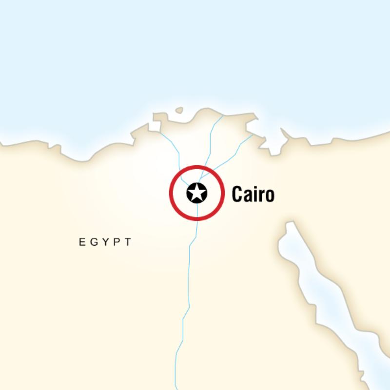 Map of the route for MyStyle Cairo 4-day - Standard