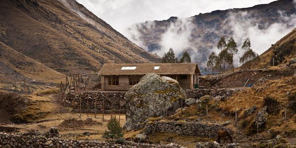An Incan stone settlements