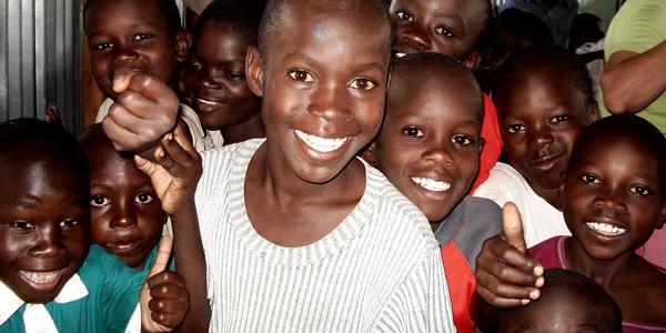 Schoolchildren in Kenya.