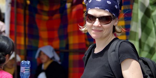 A traveller in Ecuador