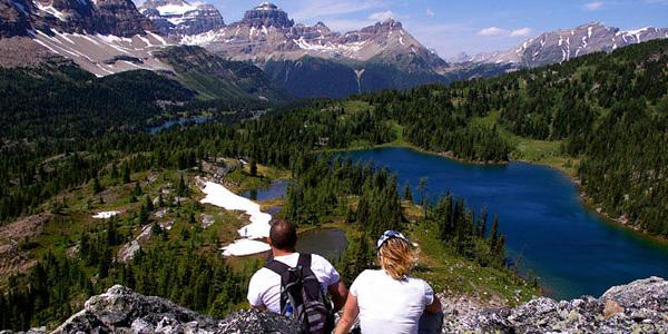 The view out over the Canadian Rockies