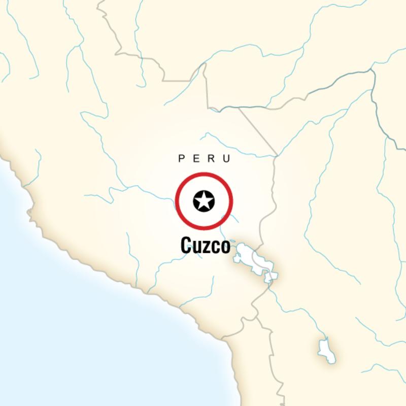 Map of the route for MyStyle Cuzco 3-Day- Standard