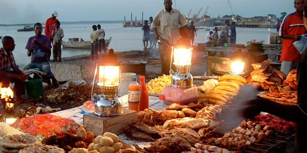 Zanzibar night market.