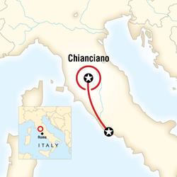 Route map for Cycling in Tuscany (EITC)