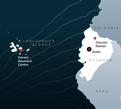 Ecuador and Galapagos Destination Map