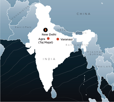 India Destination Map