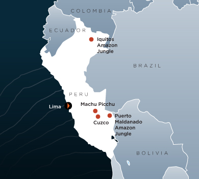 Peru Destination Map