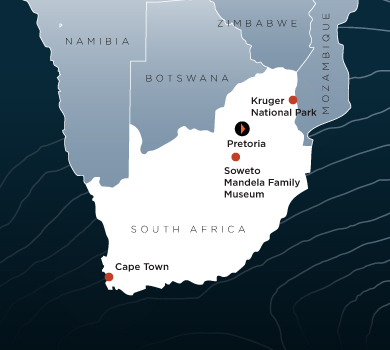 South Africa Destination Map