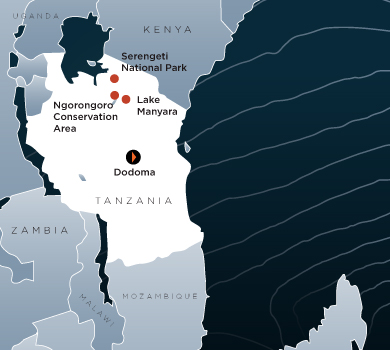 Tanzania Destination Map