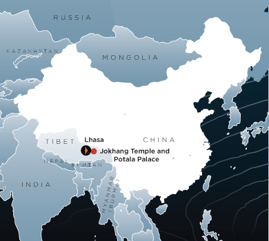 Tibet Destination Map
