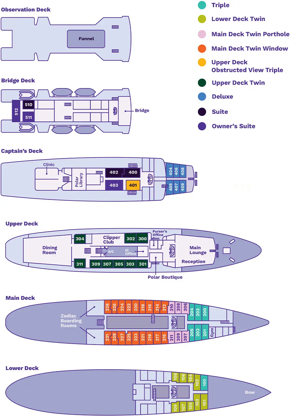 Expedition ship deck plans