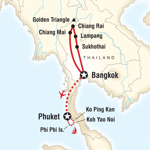 Northern Thailand & Koh Phi Phi Sailing Adventure