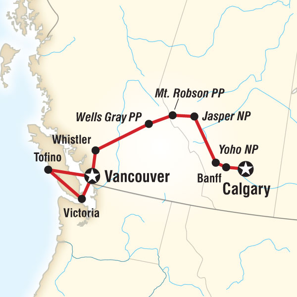 National Parks of the Canadian Rockies Eastbound