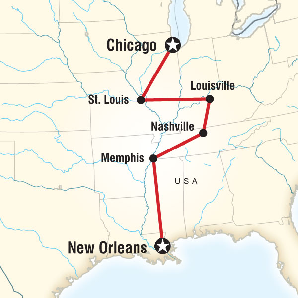 Routes of American Music Northbound