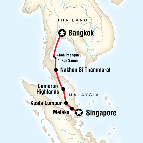 Bangkok to Singapore on a Shoestring