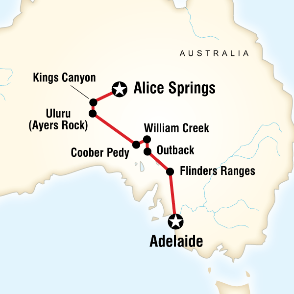 Outback to the Red Centre—Adelaide to Alice Springs